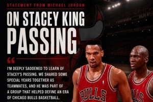乔丹：得知斯泰西·金离世深感悲痛 他是定义公牛时代的一员